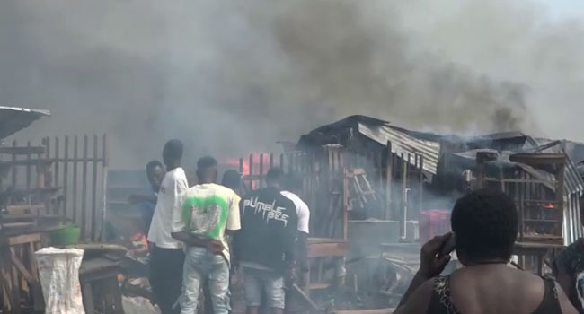 Fire Destroys Goods Worth Millions At Ogbe-Ijoh Market In Warri